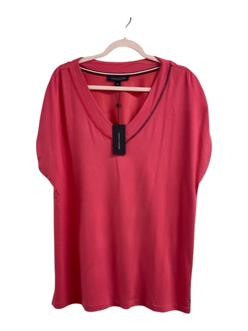 Tommy Hilfiger Coral V-Neck Sleeveless Tank